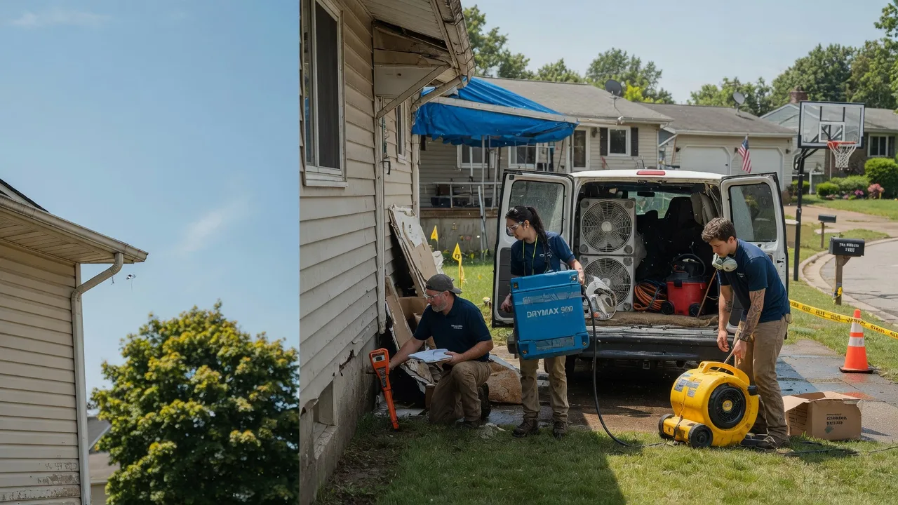 Ceiling Leak Cleanup in Buckingham, PA near me